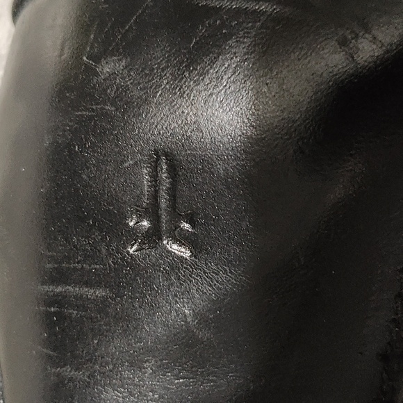 Frye Black Leather Ankle Boots size 6.5 - Picture 11 of 12